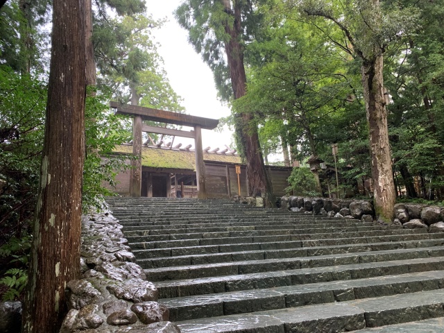 伊勢神宮内宮の御正宮入口